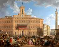 Giovanni Paolo Panini - The Lottery in Piazza di Montecitorio